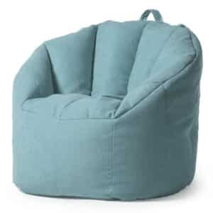 פוף מניפה גדול – תכלת