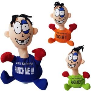 בובת שחרור לחצים להצמדה לשולחן - !PUNCH ME