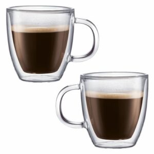 סט 2 ספלי זכוכית כפולה, 250 מ"ל