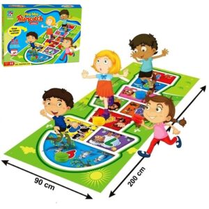 משחק לחצר/גינה: משחק קלאס צבעוני ענק