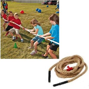 משחק קבוצתי לחצר/גינה: משחק משיכת חבל ארוך 6 מטר