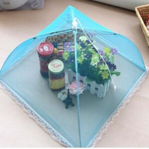 מטריה רשת מתקפלת נגד חרקים, זבובים ויתושים, לכיסוי מזון