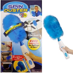 Spin Duster - מברשת מסתובבת מתארכת, לניקוי אבק