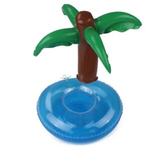 מחזיק כוסות מתנפח לבריכה בעיצוב עץ דקל