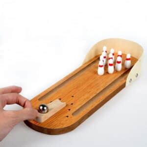 מיני באולינג שולחני מעץ - Desktop Bowling