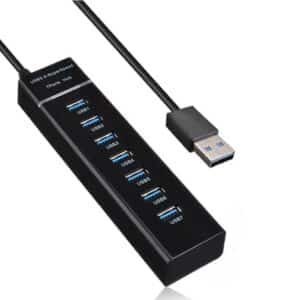 מפצל USB עם 7 יציאות מהירות -  Hub USB 3.0