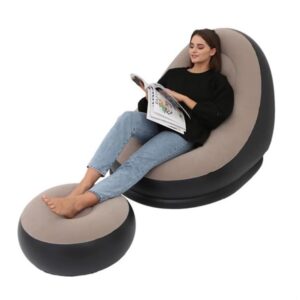 ספה מתנפחת עם הדום ומשאבה ידנית