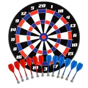 לוח קליעה למטרה מגנטי 40 ס"מ עם 6 חיצים