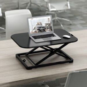 עמדה ארגונומית מתכווננת למחשב נייד (ישבה/עמידה)