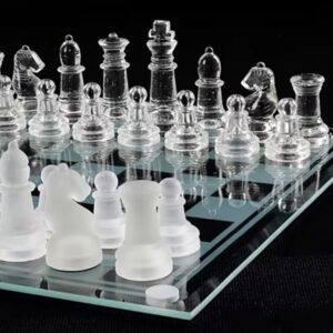 משחק שחמט זכוכית Glass Chess - גודל לבחירה