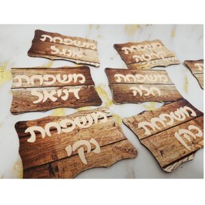 שלט לדלת ייחודי ומותאם אישית לבית ולמשפחה/למשרד