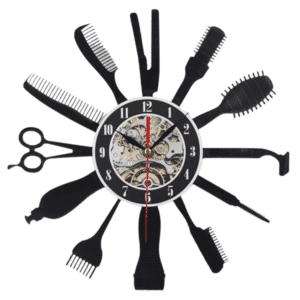 שעון קיר ספרים